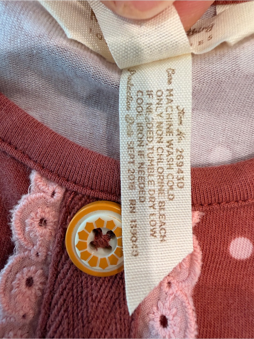 EUC Matilda Jane Coral Polka & Floral Tiered Dress 18-24 months - Picture 5 of 5